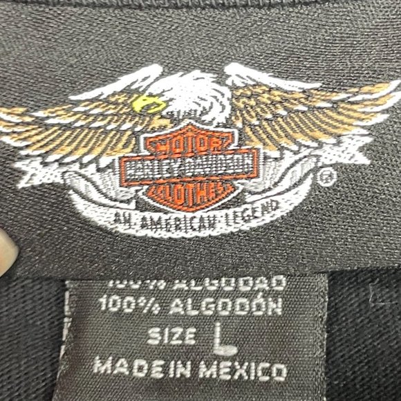 Harley-Davidson Men’s Skull Long Sleeve Tee Shirt Large - Picture 5 of 6